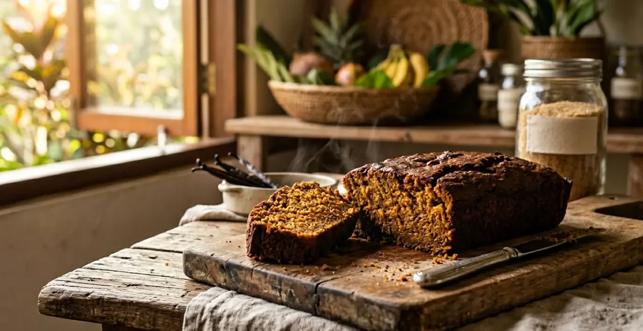 Gâteau patate douce traditionnel avec texture compacte et fondante à la fois